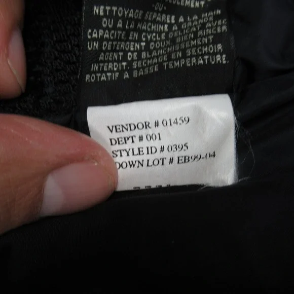 Eddie Bauer Down Jacket Mens XL‎ Tall Blue Hooded Insulated Wool Blend Full Zip